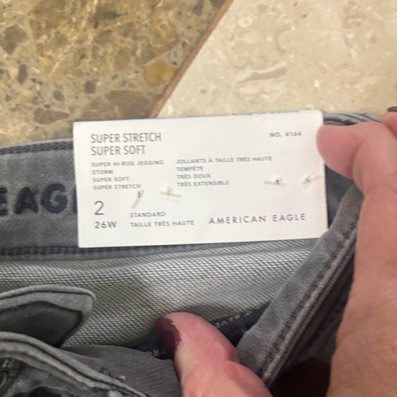 American Eagle Outfitters Women's Gray Skinny Jeans - Picture 3 of 6